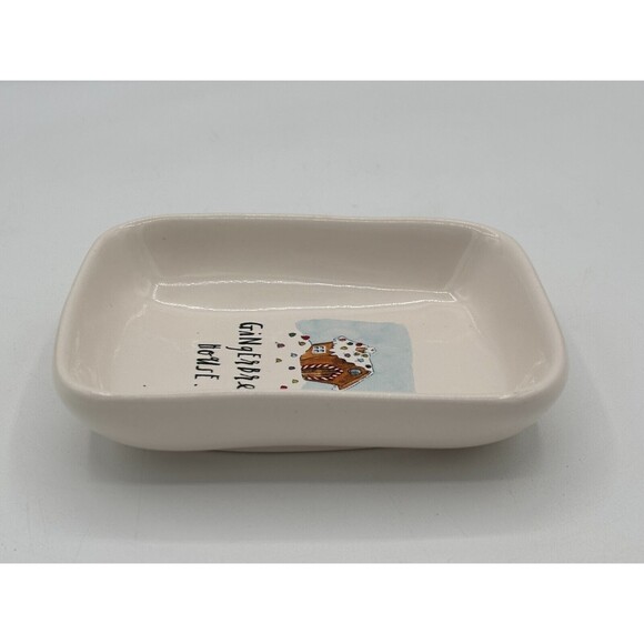 Rae Dunn by Magenta Gingerbread House Snack Plate Replacement Small Ceramic Dish - Picture 7 of 7